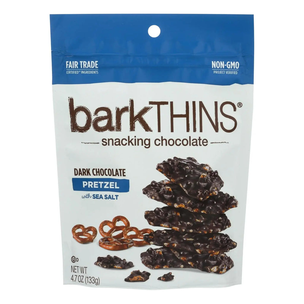 Pretzel Bark Thins: Dark Chocolate & Sea Salt - 12 Pack, 4.7 oz