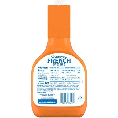 Kroger Creamy French Salad Dressing 16 fl oz
