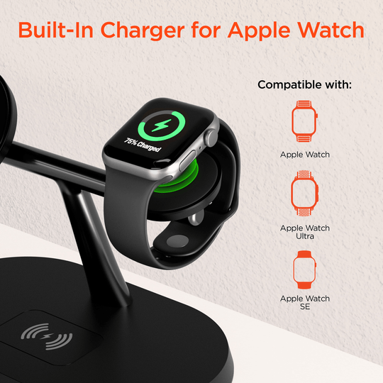 HyperGear MaxCharge Pro 3-in-1 Magsafe Charging Stand