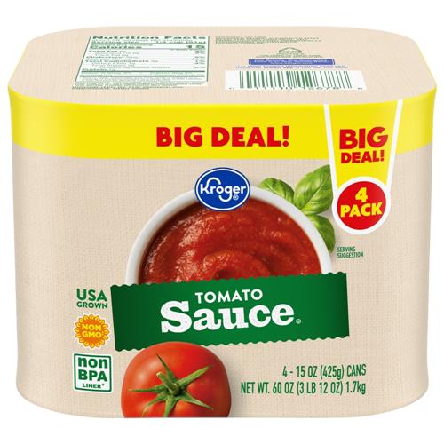 Kroger Tomato Sauce 4 ct / 15 oz