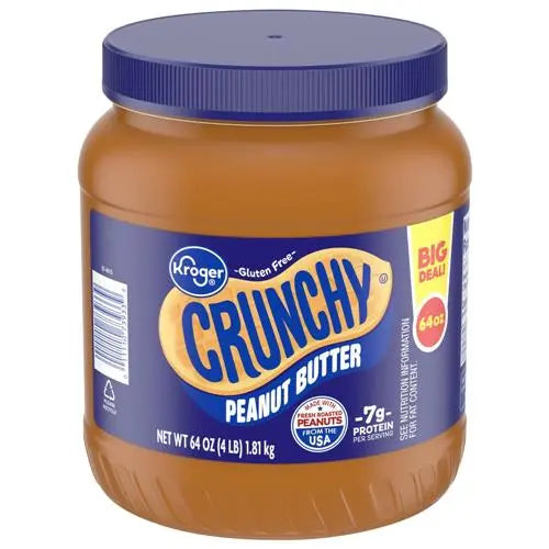 Peanut Butter Crunchy - Kroger 64 oz for Delicious Snacking