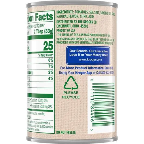 Italian Style Tomato Paste with Basil & Oregano - Kroger 6 oz