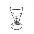 Conical Snack Fries Cup - Elegant Stainless Steel Container