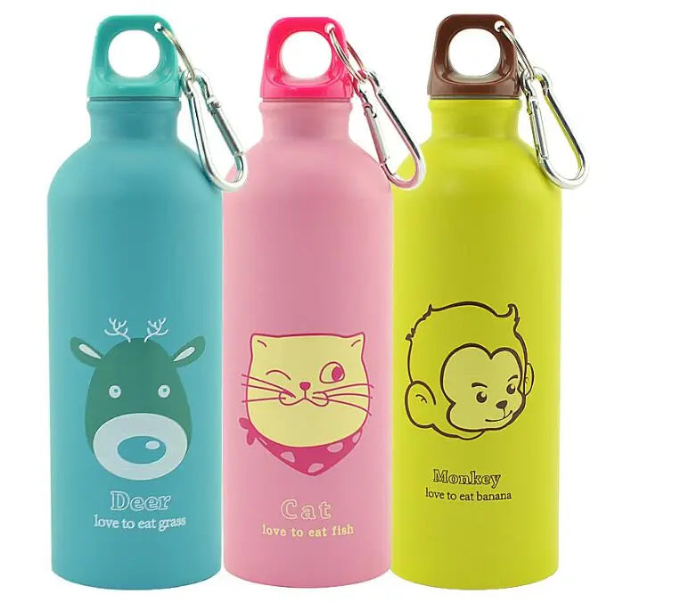 500ml Cartoon Animals Water Bottle Portable Sports Bottle
