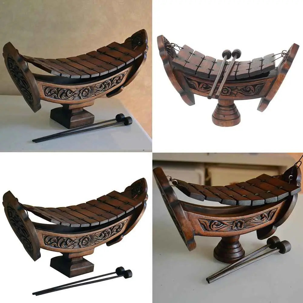 Xylophone Hand Musical Instrument - Classic Wood Design