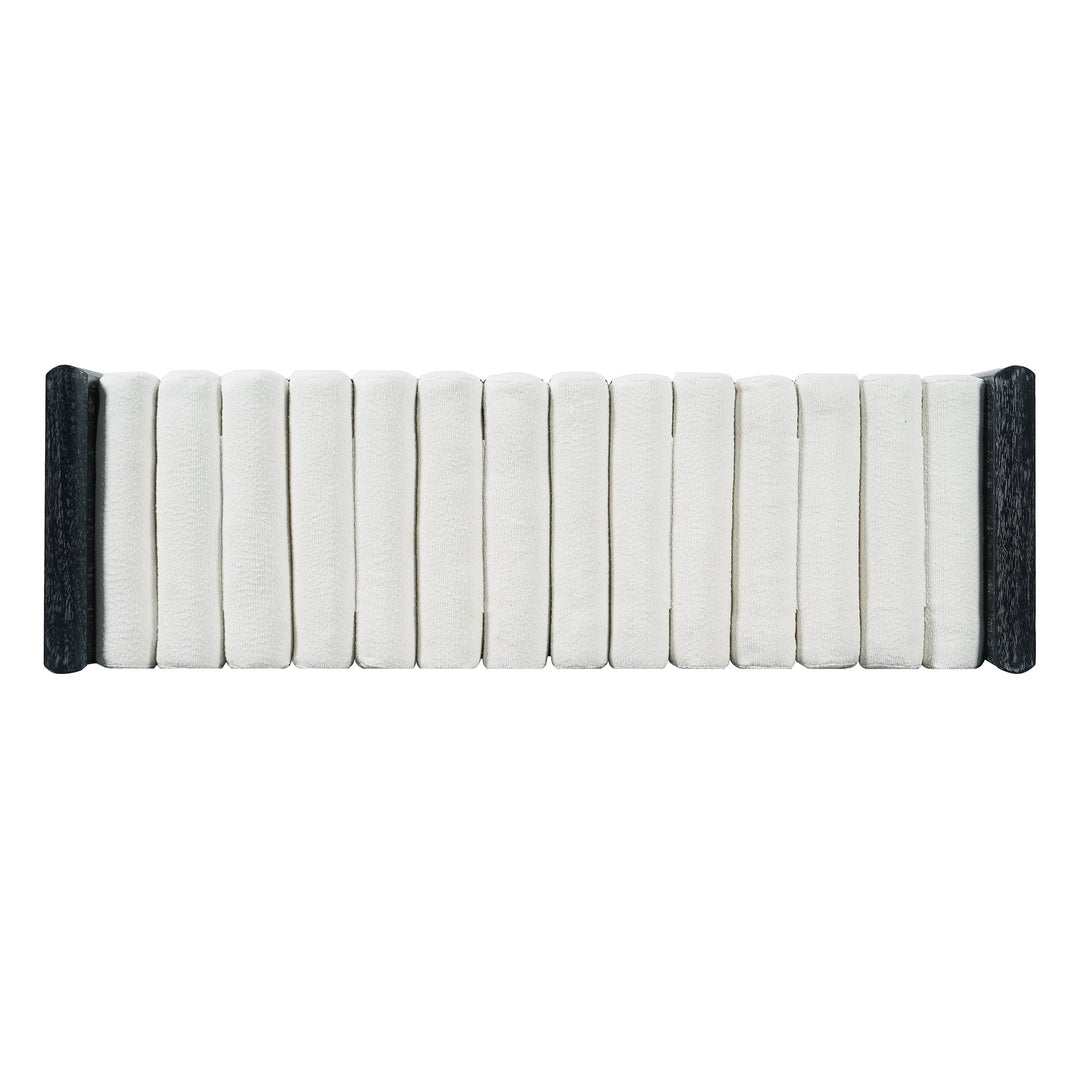 Modern Chenille Upholstered Bench