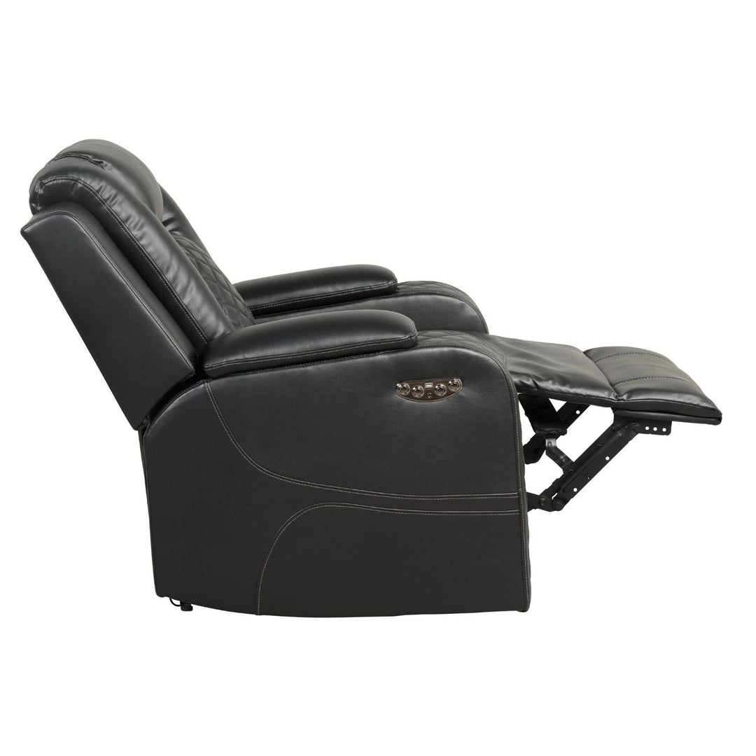 Benz - LED &amp; Power Recliner Chair With Adjustable Headrest