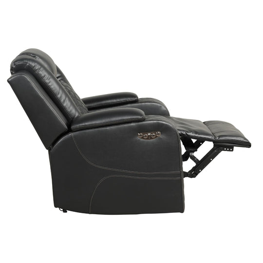 Benz - LED &amp; Power Recliner Chair With Adjustable Headrest