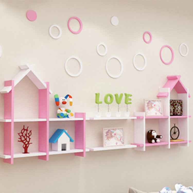 Children's Bookshelf Wall Shelf - Customizable & Charming
