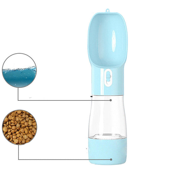 Dog Water Bottle Portable Pet Water Bottle Leak Proof Dog Water Dispenser And Food, Lightweight Dog Travel Water Bottle Bowl For Walking And Travel
