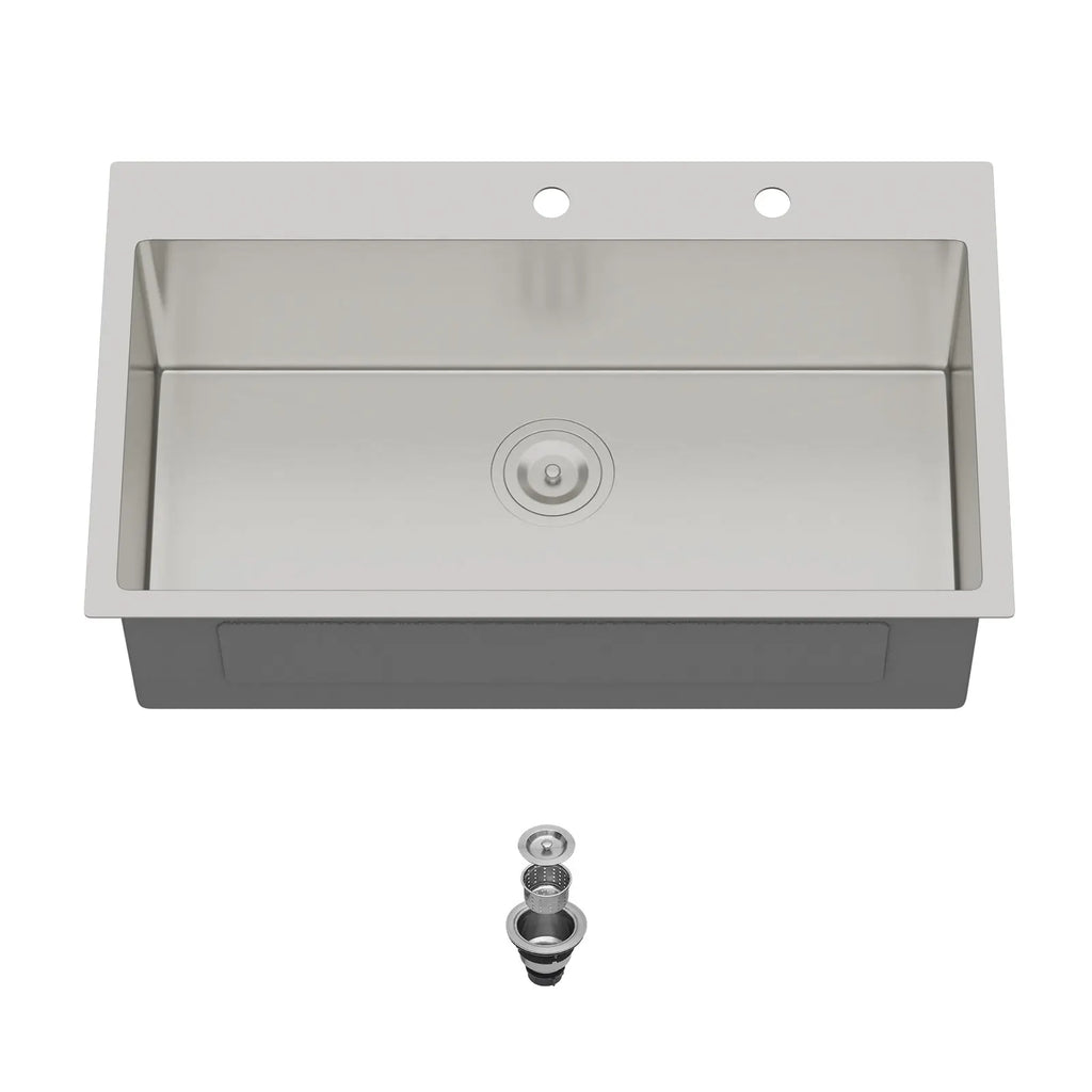33 Inch Topmount Sink - Stainless Steel Kitchen Sink