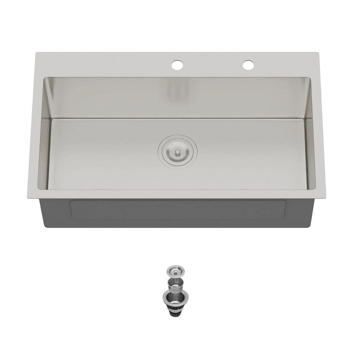 33 Inch Topmount Sink - Stainless Steel Kitchen Sink