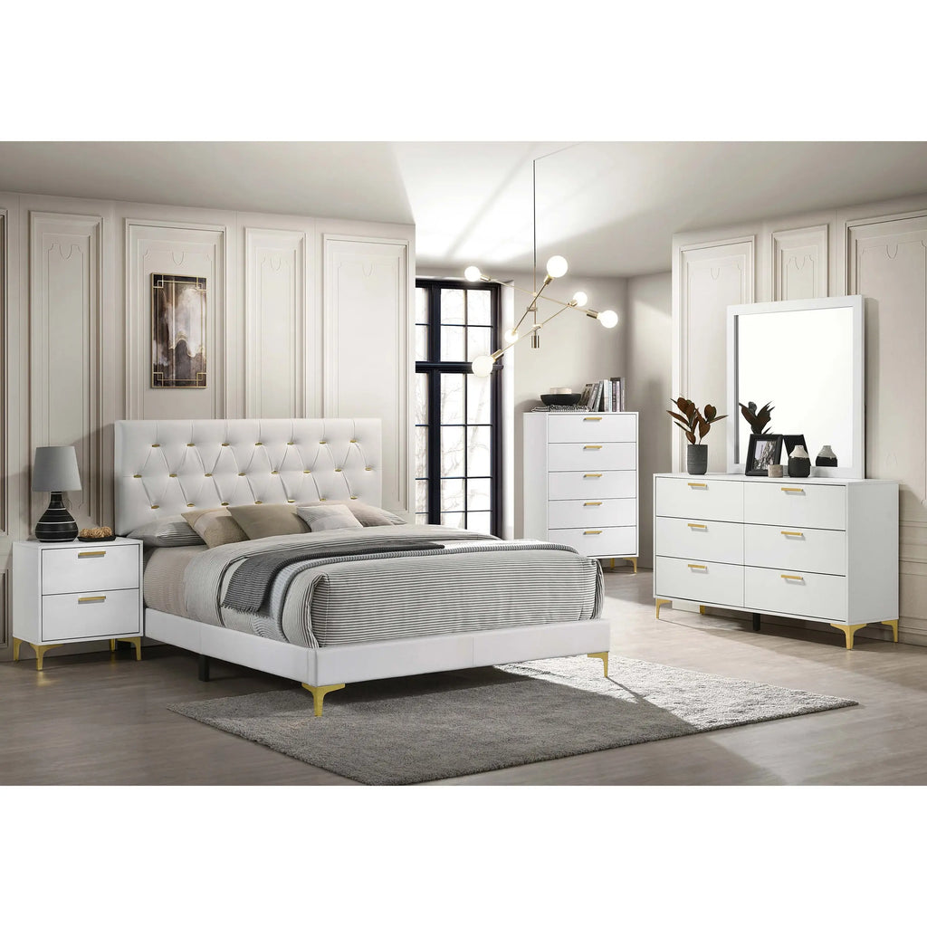 James Modern Glam Queen Bed
