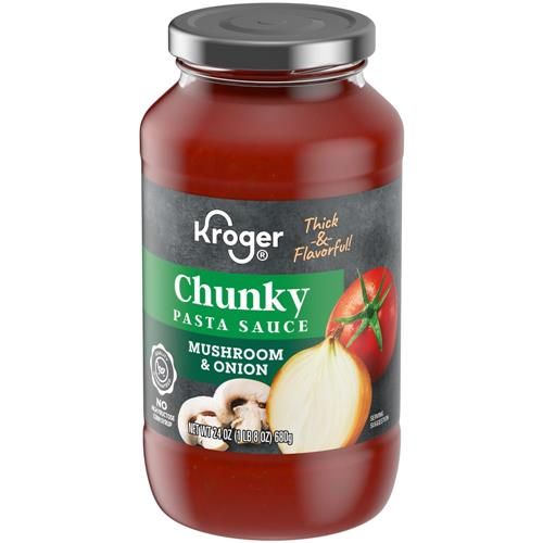 Kroger Mushroom &amp; Onion Chunky Pasta Sauce 24 oz