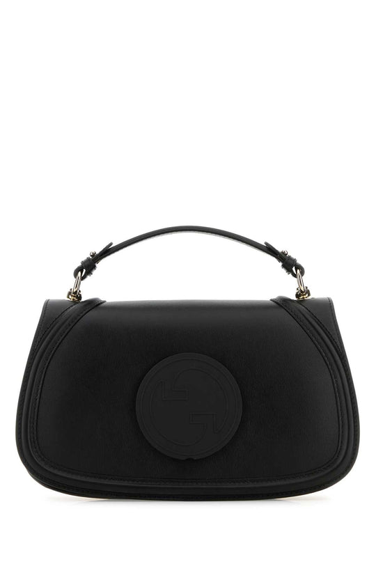 Gucci Women Black Leather Gucci Blondie Handbag