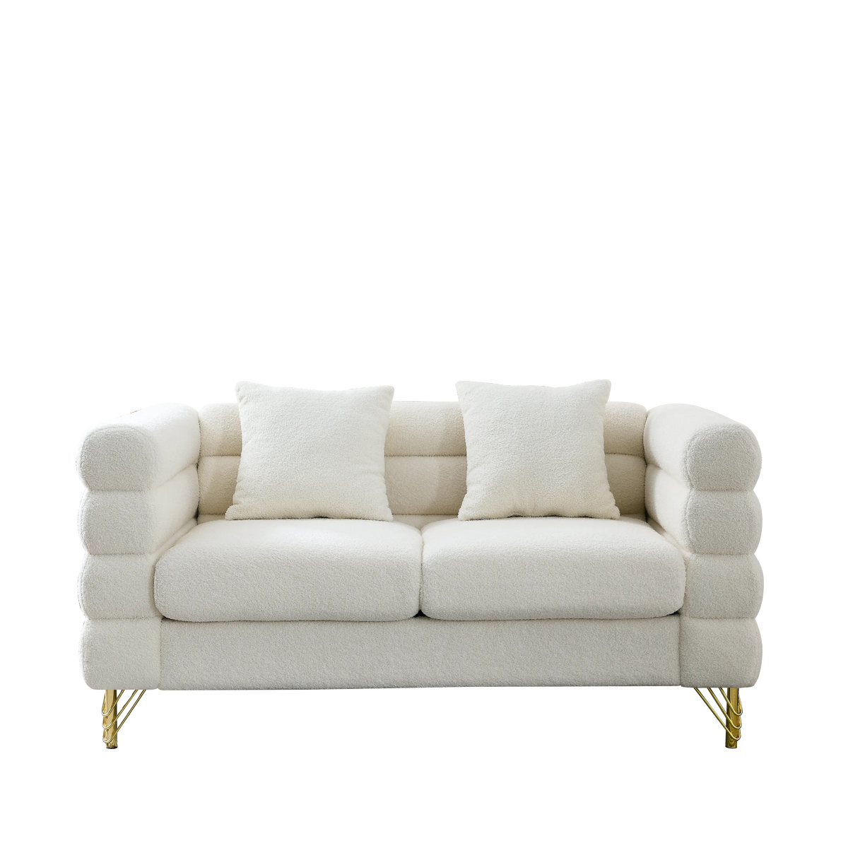 60-Inch Oversized 2 Seater Sectional Sofa
