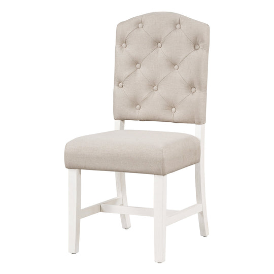 TREXM Retro Style Dining Chair Set with 4 Upholstered Chairs