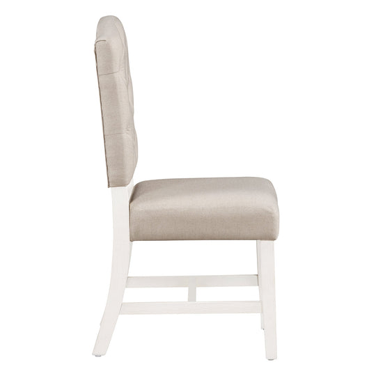 TREXM Retro Style Dining Chair Set with 4 Upholstered Chairs