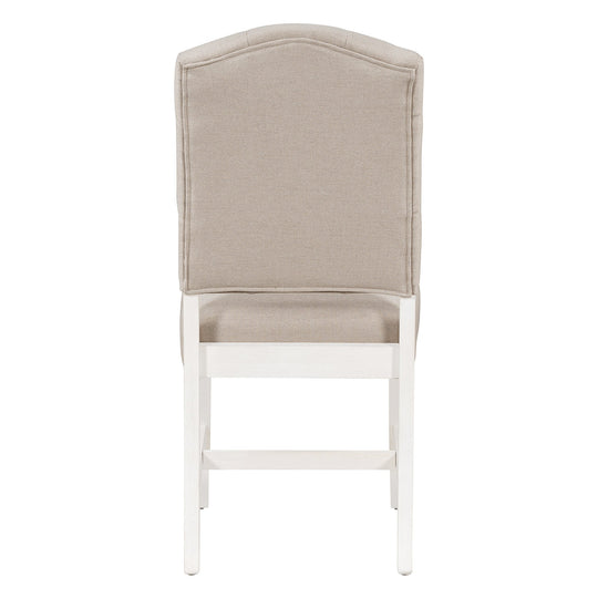 TREXM Retro Style Dining Chair Set with 4 Upholstered Chairs