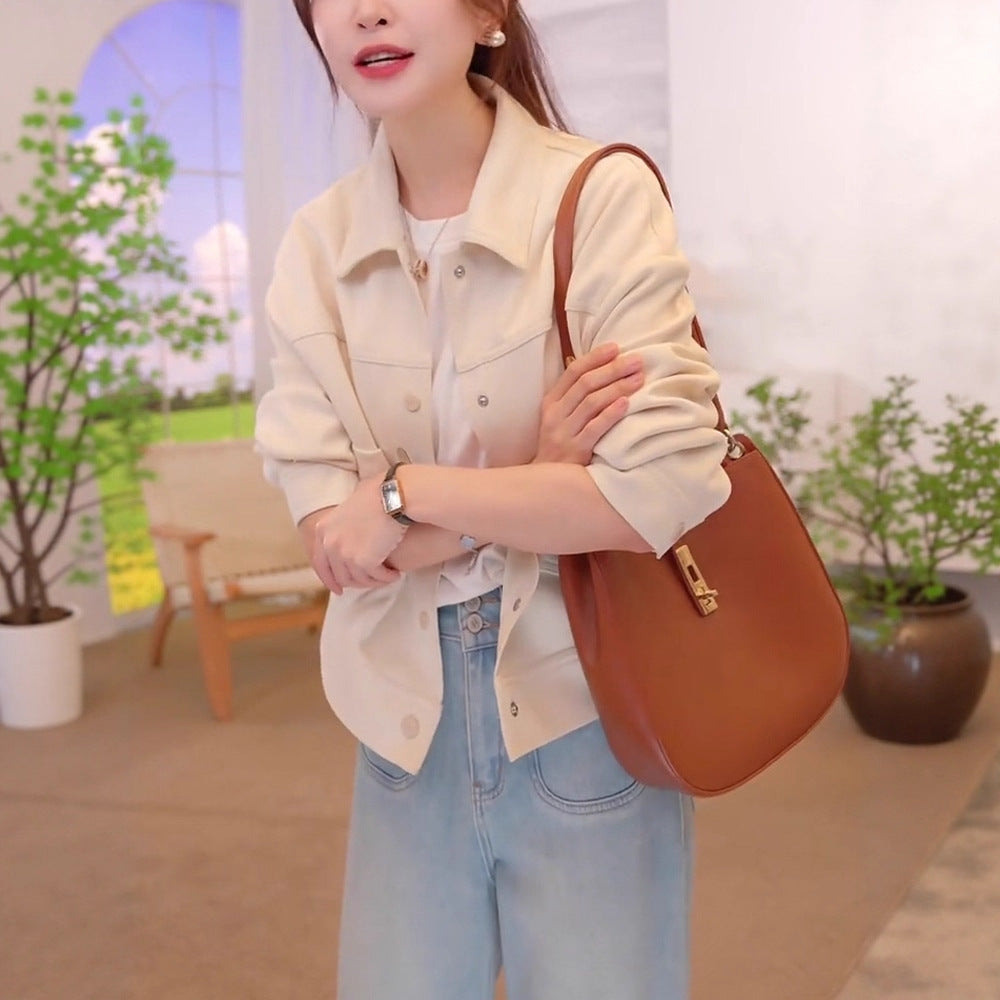 Stylish Chic Casual Versatile Solid-color Top