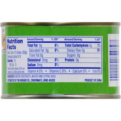 Kroger Sliced Water Chestnuts 8 oz