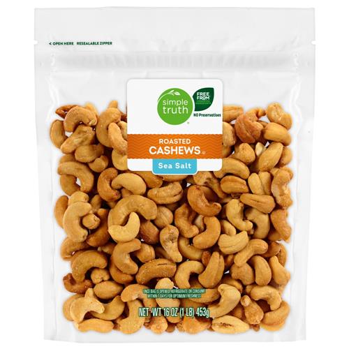 Simple Truth Sea Salt Roasted Cashew Nuts 16 oz