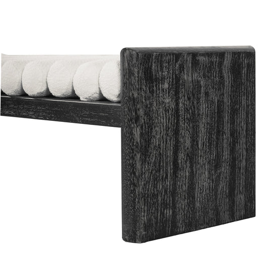 Modern Chenille Upholstered Bench