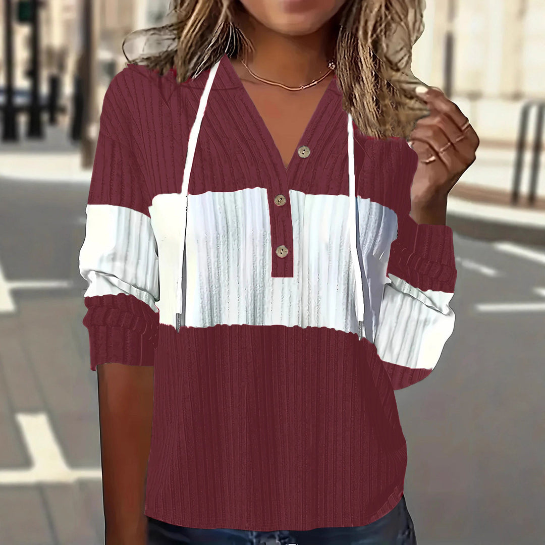 Patchwork Versatile Dress And Hooded Long-sleeve Top