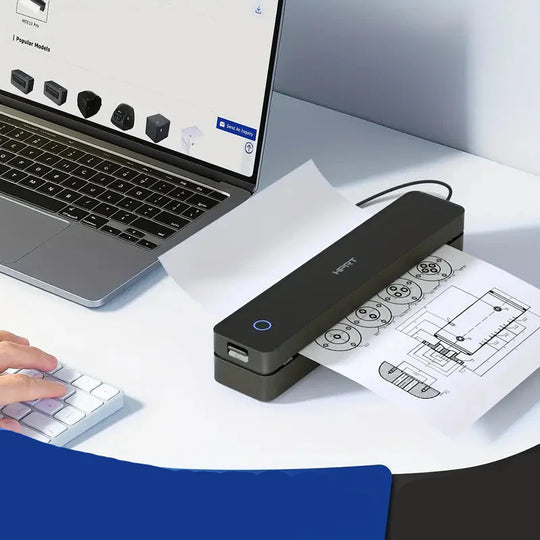Portable Wireless Thermal Printer – 203DPI, A4 &amp; Letter, USB Charging