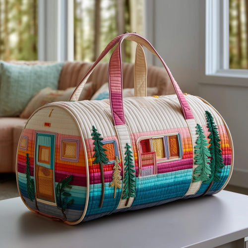 2026 Cross-Border Amazon Independent Site New Short-Distance Tote Quilted Embroidery Travel Bag Multifunctional Sports &amp; Fitness Bag