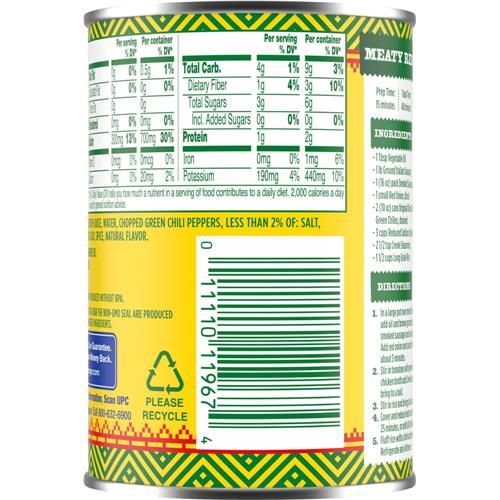 Kroger Orginal Diced Tomatoes with Green Chilies 10 oz