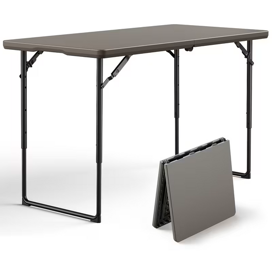 4ft/6ft Portable Plastic Folding Table – Indoor &amp; Outdoor Dining