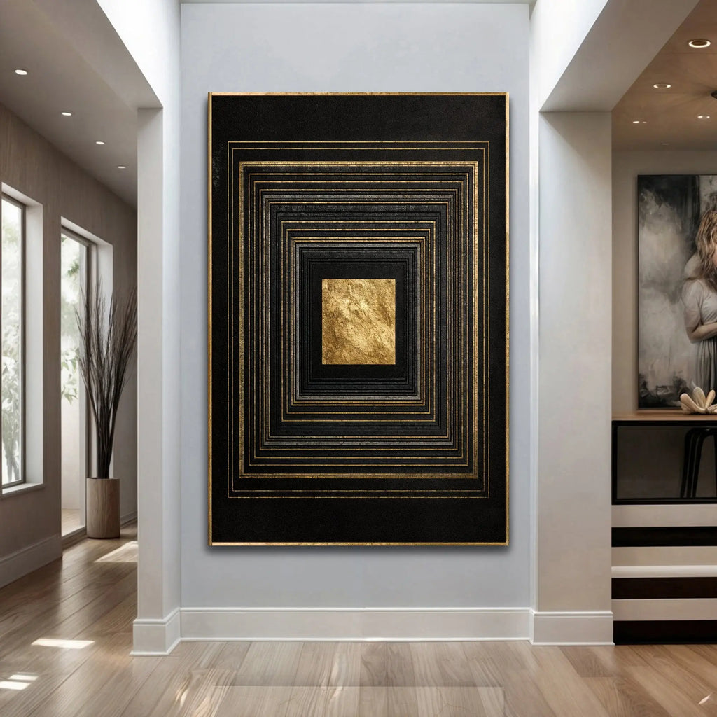 Black And Gold Core Wall Art