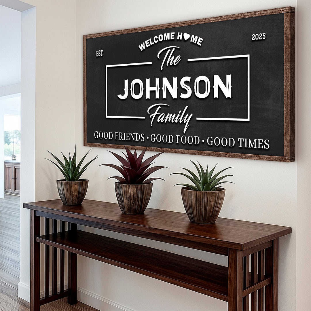Welcome Home Wall Sign