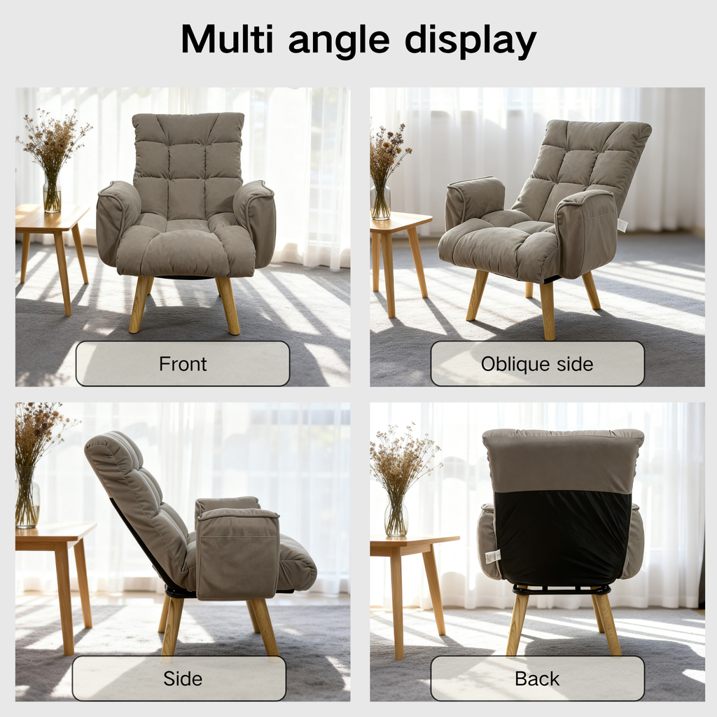 Sofa Lounge Chair - Rotatable and Adjustable for Ultimate Comfort