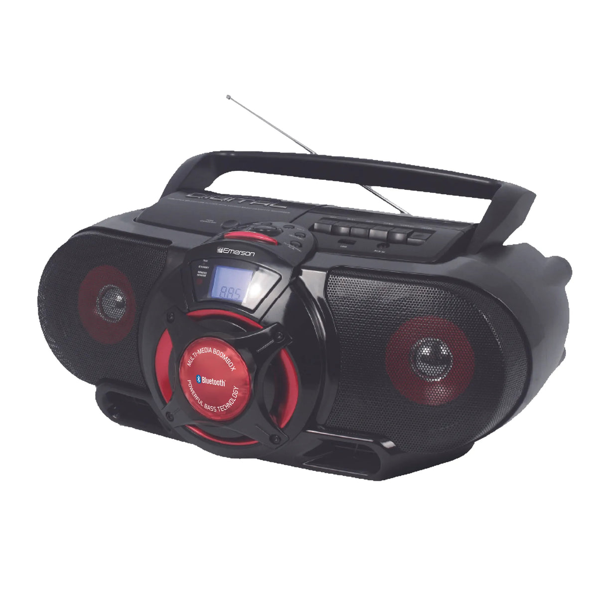 Stereo Sound Anywhere: Emerson Portable Bluetooth Boombox - Refurbished