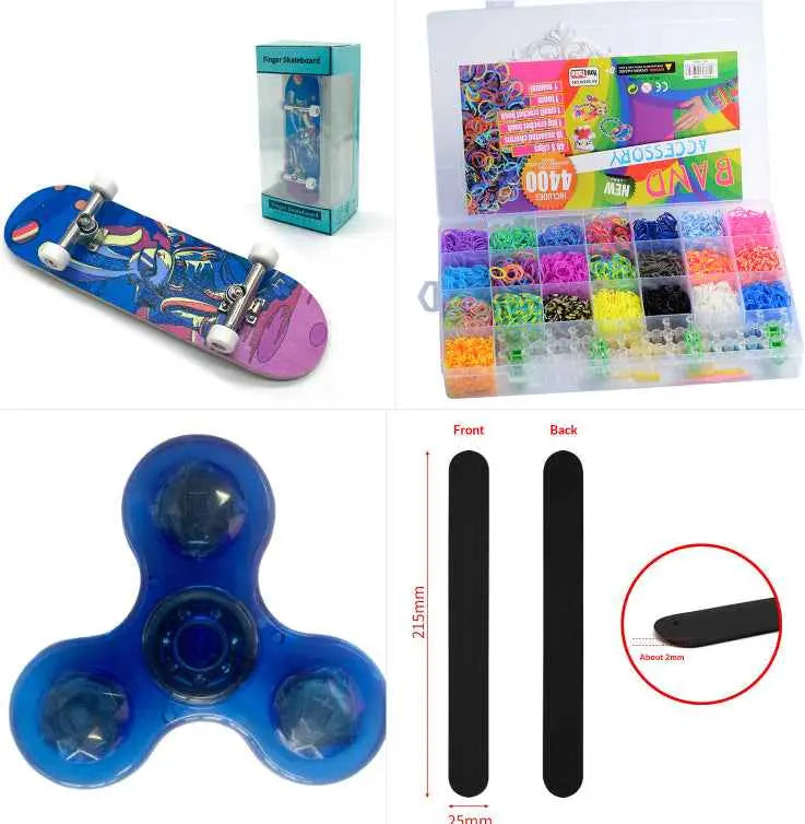 Luminous LED Light Fidget Spinner – Glow-In-The-Dark Stress Relief Toy