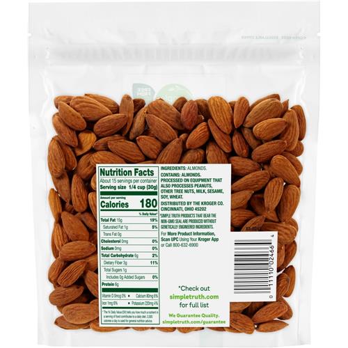 Simple Truth Raw Almond Nuts 16 oz