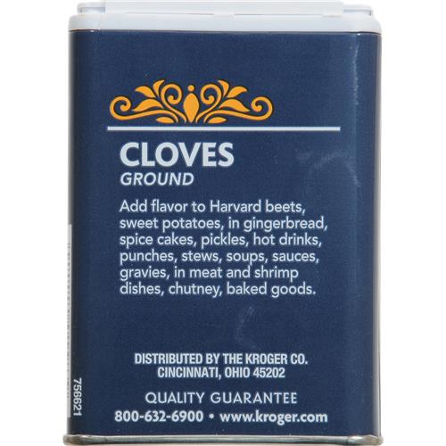 Kroger Ground Cloves 1.70 oz