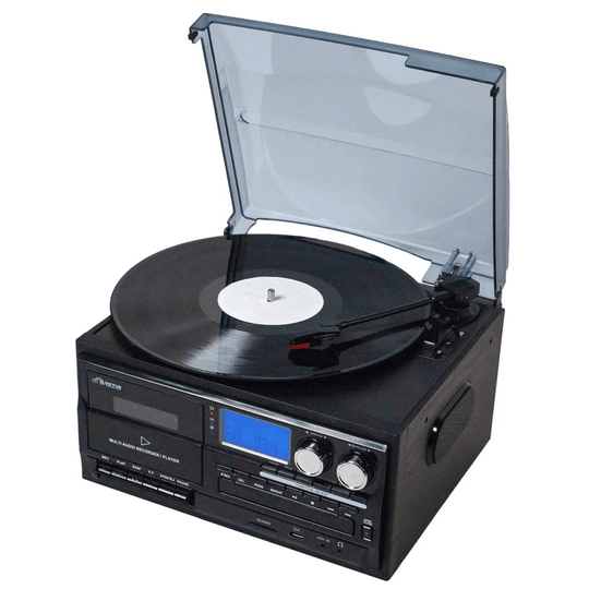 Victor Cosmopolitan 8-in-1 Turntable Music Center Black - Refurbished