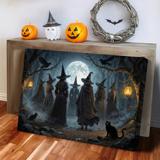 Coven of Witches Halloween Wall Art