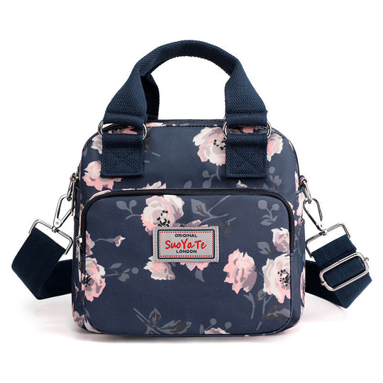 New Arrival Printed Travel Water-Resistant Nylon Multi-Pocket Casual Tote Bag