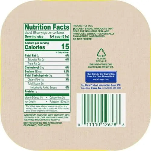 Tomato Sauce - Kroger - 15 oz (4 ct) for Flavorful Meals