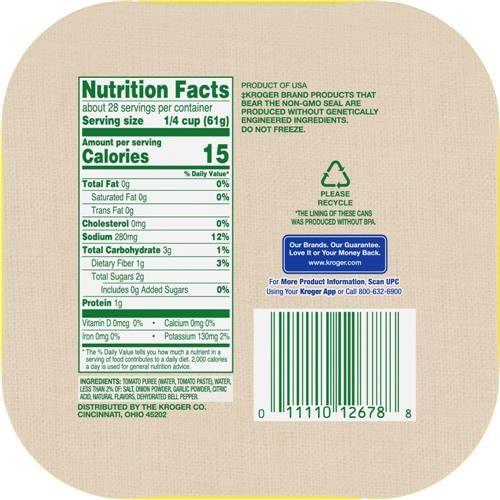 Kroger Tomato Sauce 4 ct / 15 oz