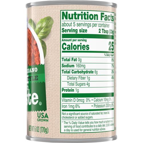 Kroger Italian Style Tomato Paste 6 oz