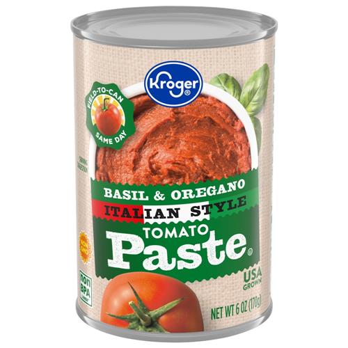 Kroger Italian Style Tomato Paste 6 oz