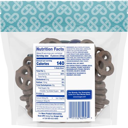 Kroger Chocolate Covered Pretzels 8 oz