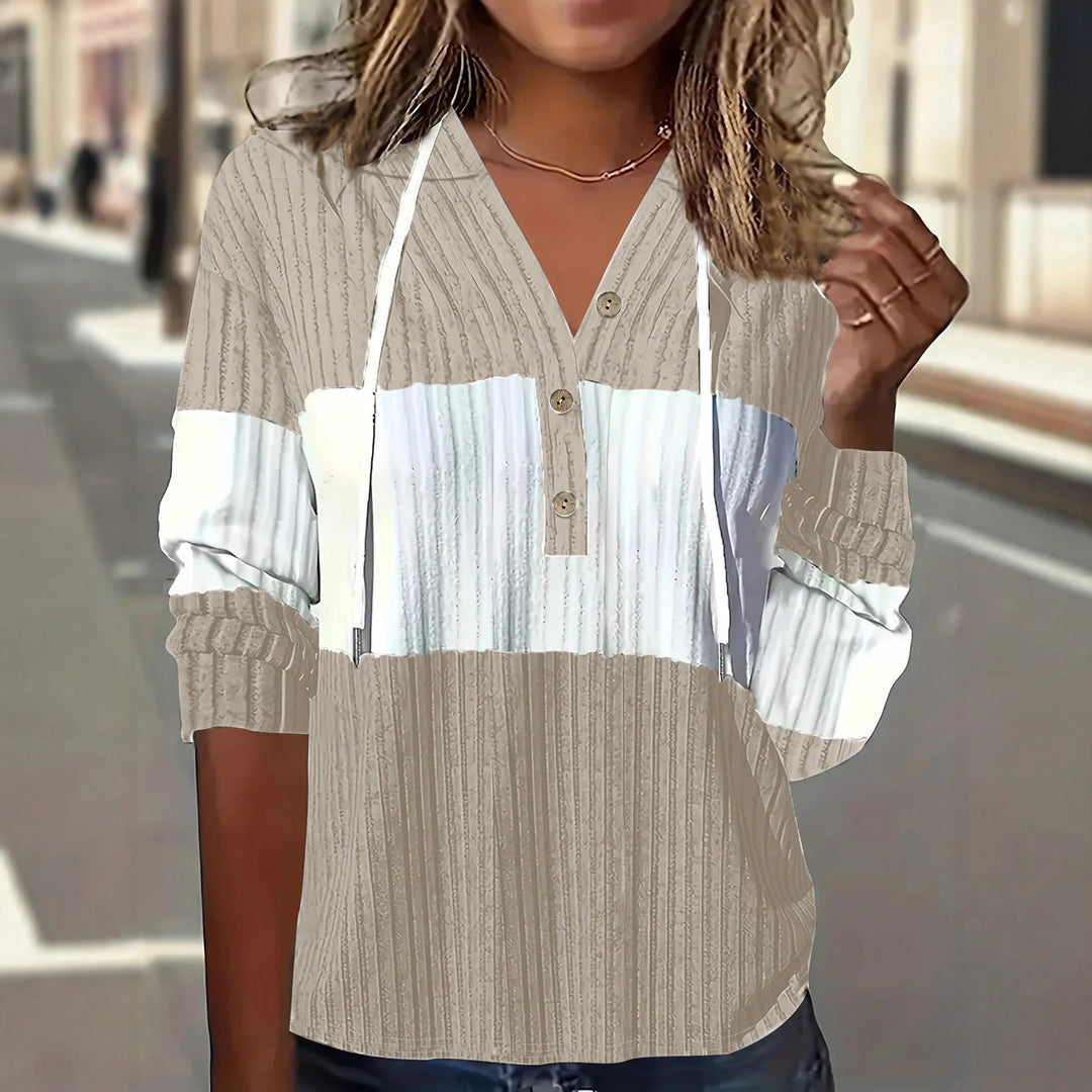 Patchwork Versatile Dress And Hooded Long-sleeve Top