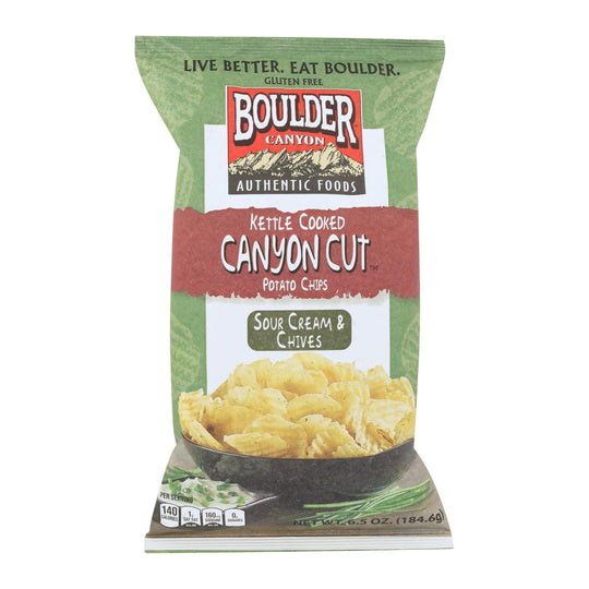 Boulder Canyon Sour Cream &amp; Chives Chips - 12 Pack