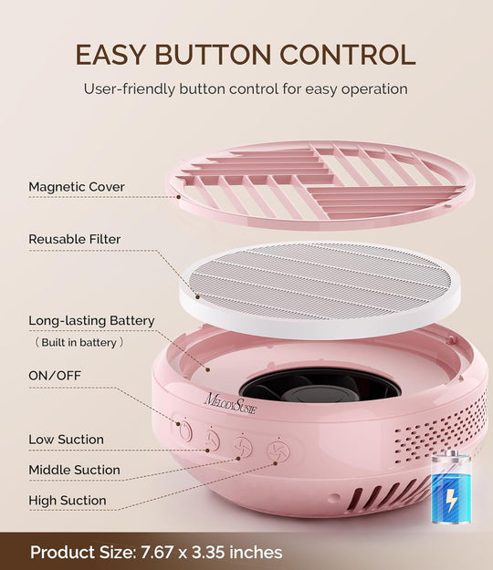 SProR Cordless &amp; Rechargeable Nail Dust Collector